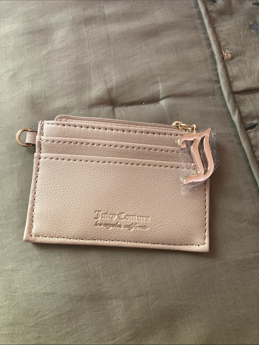 Juicy Couture Rose Gold Cardholder with 'J' Charm
